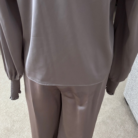Express Satin Women's Pantsuit in Gray - Picture 13 of 16
